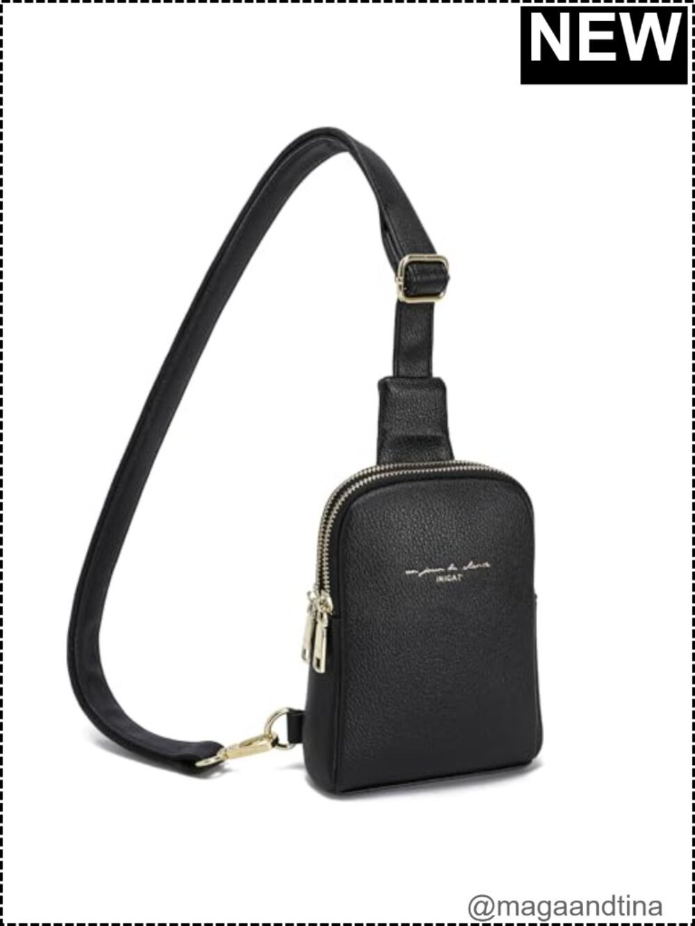 INICAT Small Crossbody Sling Bag Faux Leather
